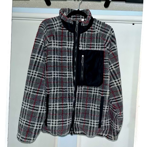 Vintage Burberry fleece Jacket Men’s Large